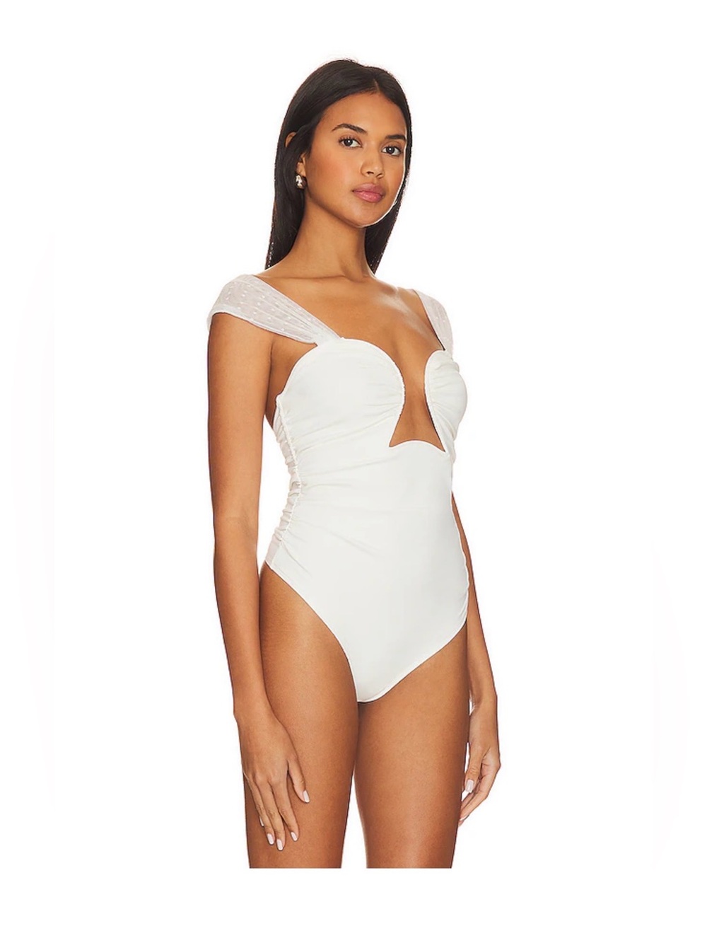 x REVOLVE  FREE PEOPLE Double Take Bodysuit in Ivory NWT $78 size XL